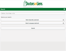 Tablet Screenshot of doctorsonliens.com